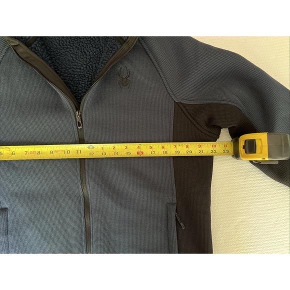 Spyder Full Zip Fleece Jacket – Men’s Large (L/G) – Blue/Black Performance Layer - Picture 11 of 13